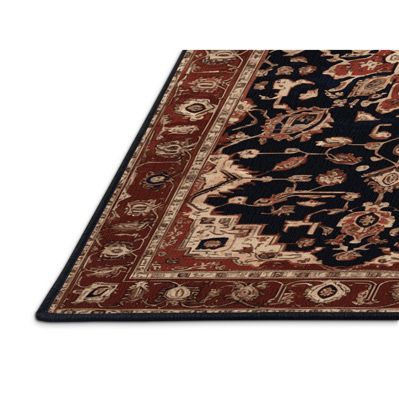 Tapis brun lavable à la machine, Carré 4 pi