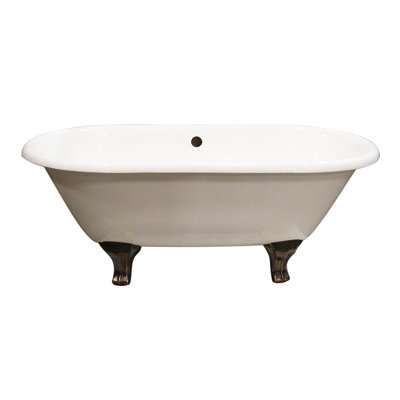 60'' x 30.12'' Freestanding Soaking Cast Iron Bathtub