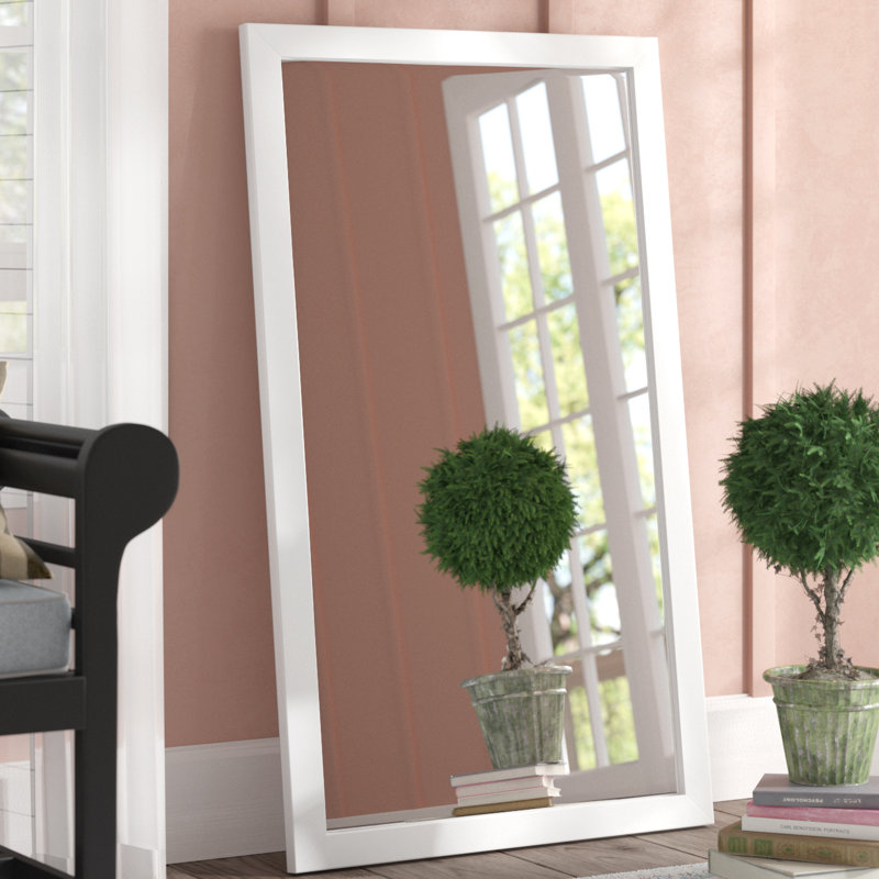 Miroir taille réelle, H 55 po x l 35,5 po, Blanc satiné