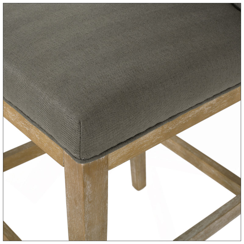 Tabourets de bar modernes et minimalistes avec sièges rembourrés confortables et pieds en bois robustes pour une décoration intérieure élégante