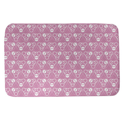 Tapis de bain géométrique rectangulaire antidérapant Circles Waves