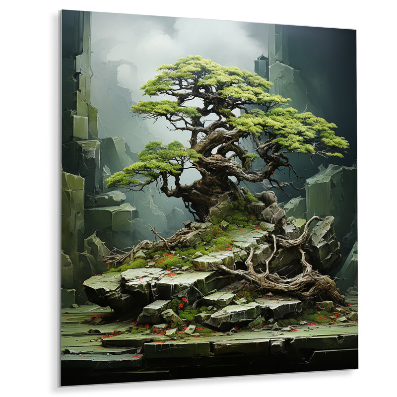 «Japon Bonsai Serenity» sur, H 40 po x l 30 po x P 1,5 po