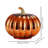 Night Light  Glass LED Pumpkin Light Halloween Table Lamp  Decor
