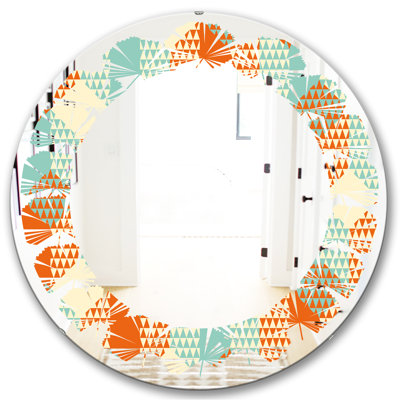Miroir mural Leaves Hexagon
