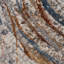 Tapis abstrait en polypropylène tissé à la machine en gris clair / brun-1202170513