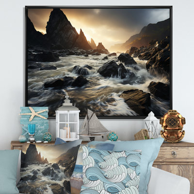 " Rocky Beach Rocky Seascapes I "