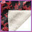 Couvertures damassées à motif floral rouge-130053684