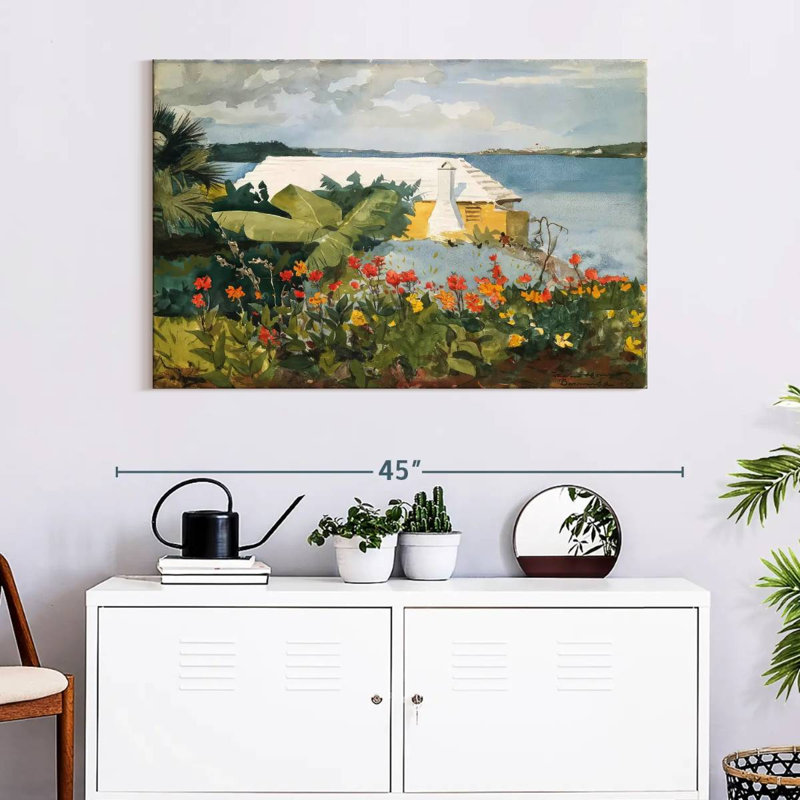 Gillard Flower Garden And Bungalow - Bermudes, H 26 po x l 39 po