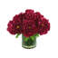 Peony Arrangement in Glass Vase with Grass-1076545413