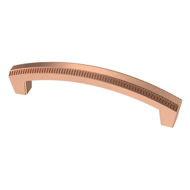 Textured Arch 3" Center to Center Arch Pull, 1, 3 3/4", Copper