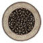 Hand Knotted Area Rug in Black And Taupe