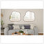 Miroir d'appoint mural en métal en forme de nuage, design moderne et simple pour tout décor de pièce