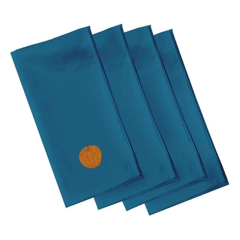 Ensemble de serviettes 4 pièces Mount Washington, L 18 po x L 18 po, bleu