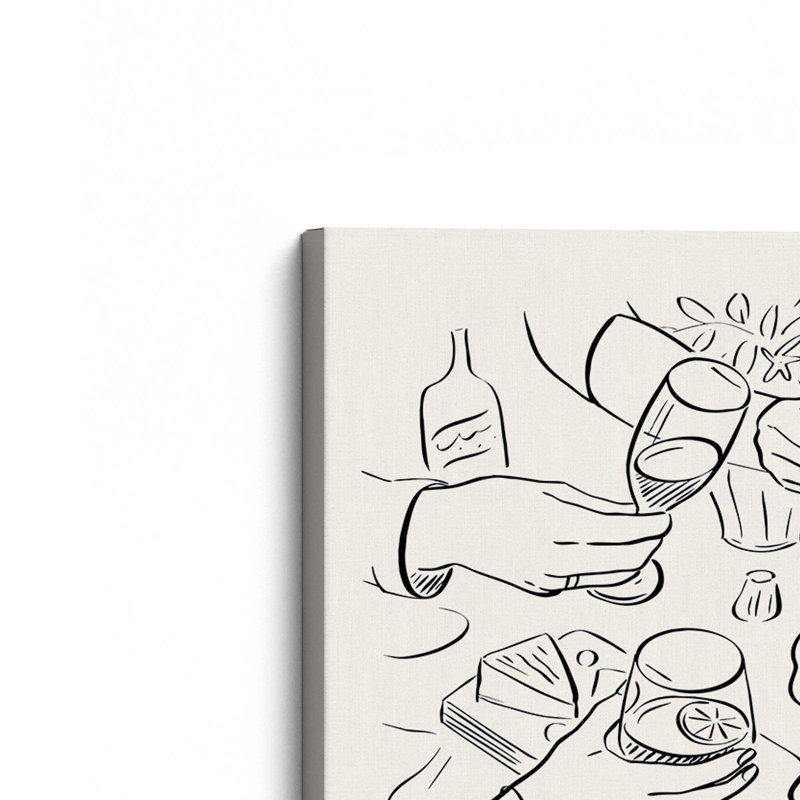 Reproduction d'art sur toile «Dinner Party» par Victoria Barnes, H 24 po x l 32 po