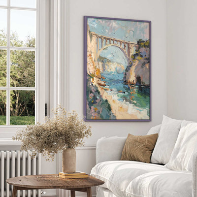 «Bridging Hues», impression encadrée sur papier par Azure Artisanal Studio