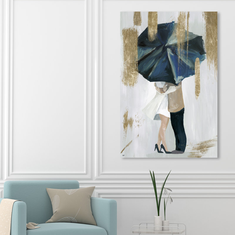 «Under the Rain», peinture sur toile, H 54 po x l 36 po x P 1,5 po