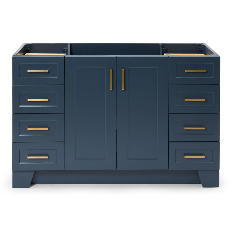 54" Single Bathroom Vanity Base Only, Midnight Blue