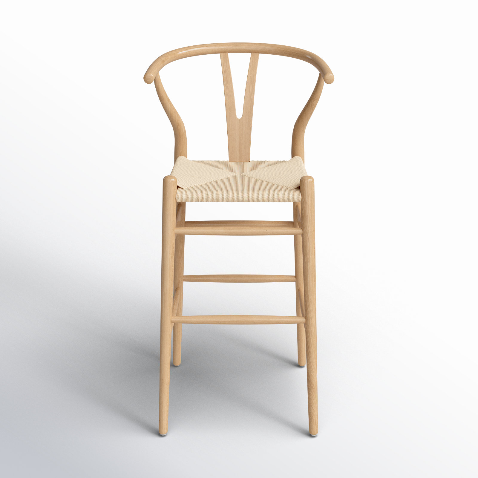 Fairbanks Bar Stool, Natural, Counter Stool (26" Seat Height), Natural