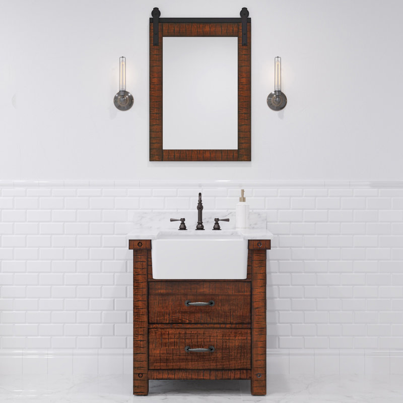 Ensemble de meuble-lavabo simple 31 po Keighley, Miroir inclus