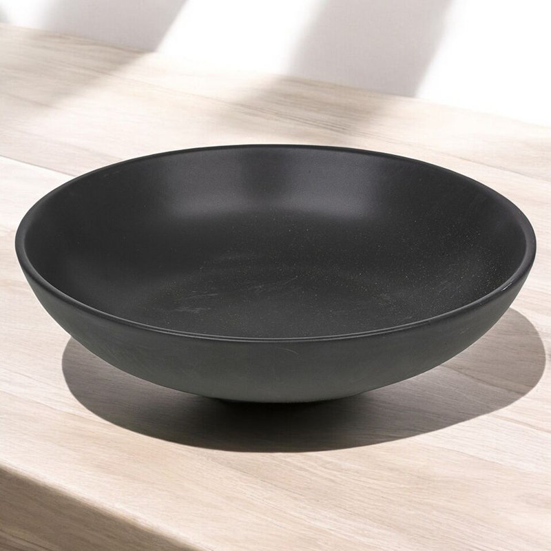 17 Stories Ceramic Serving Bowl, Black