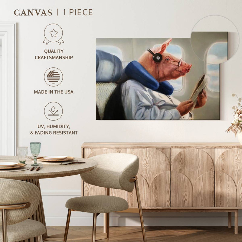 When Pigs Fly II, 24'' H X 36'' W