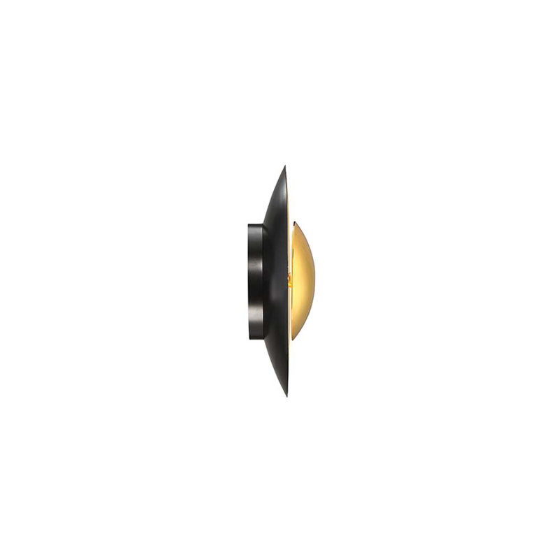 Blaze 1 - Light LED Flush Mounted Sconce, Gold Leaf, 12" H x 12" W x 3.25" D