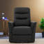 Fauteuil inclinable multifonctionnel noir en polyuréthane, design moderne pour le salon et la chambre de bébé