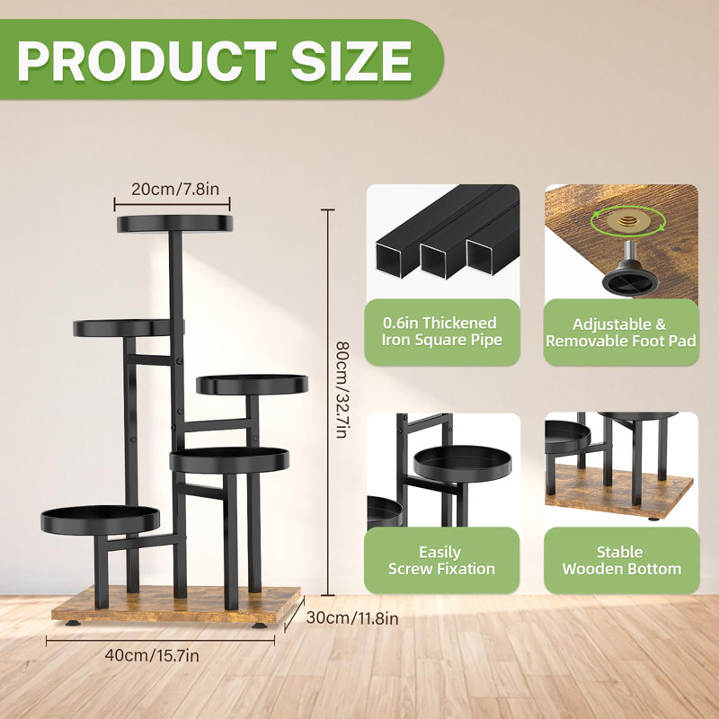 Plant Stand, Black