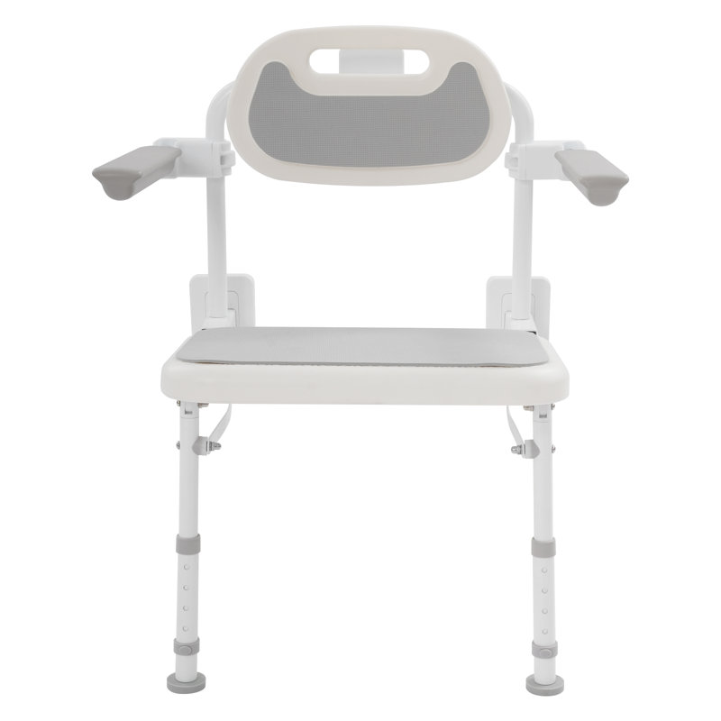 Wall Mounted Foldable Shower Chair For Home Care Seniors Disabled