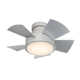 Vox 5 - Blade Indoor/Outdoor Smart Flush Mount Ceiling Fan with Remote Control and LED Light Kit, Works With Alexa and iOS or Android App