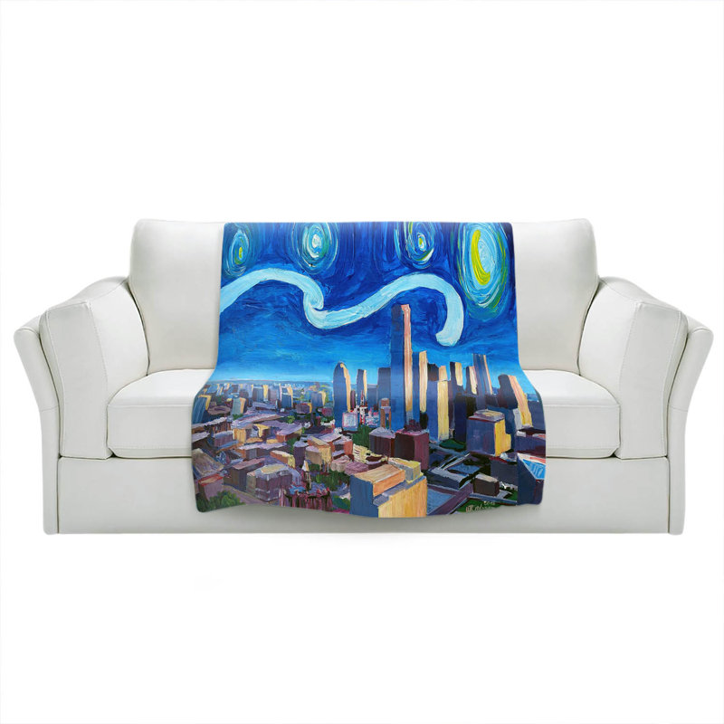 Couverture  Starry Night Dallas Skyline, 51 po x 60 po