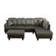  Canapé modulaire de coin rembourré 3 pièces Beeson Taupe-1787862354-1787862352