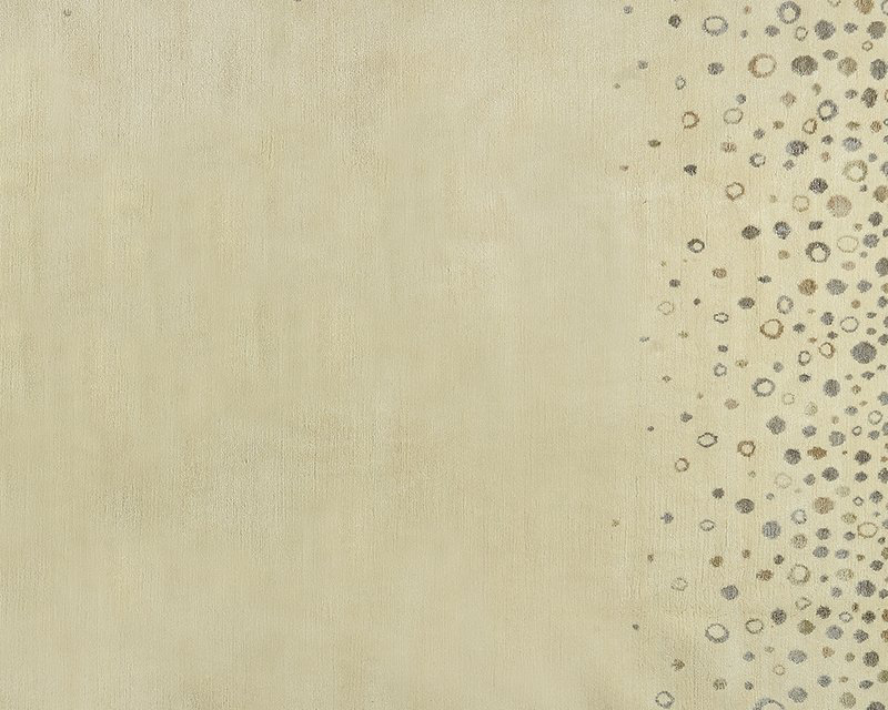Sequins Geometric Area Rug in Beige, Rectangle 6' x 9'