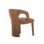 Chaise rembourrée Fireal, brun