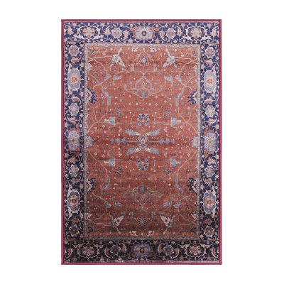 Tapis brun à motif oriental