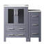 Meuble-lavabo pour salle de bain avec armoire latérale, miroir inclus-1230824132