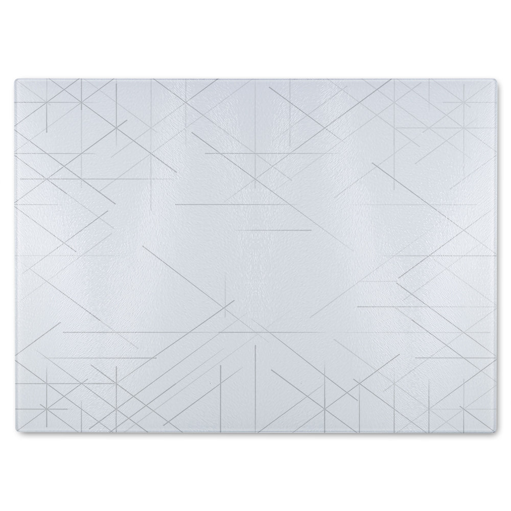 Simple Geometric Glass Chopping Board
