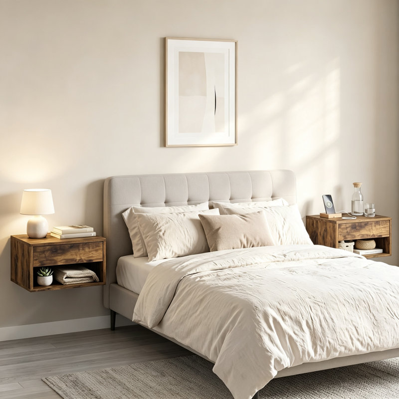 37 cm W Bedside Table
