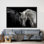 Cheval, reproduction d'art sur toile