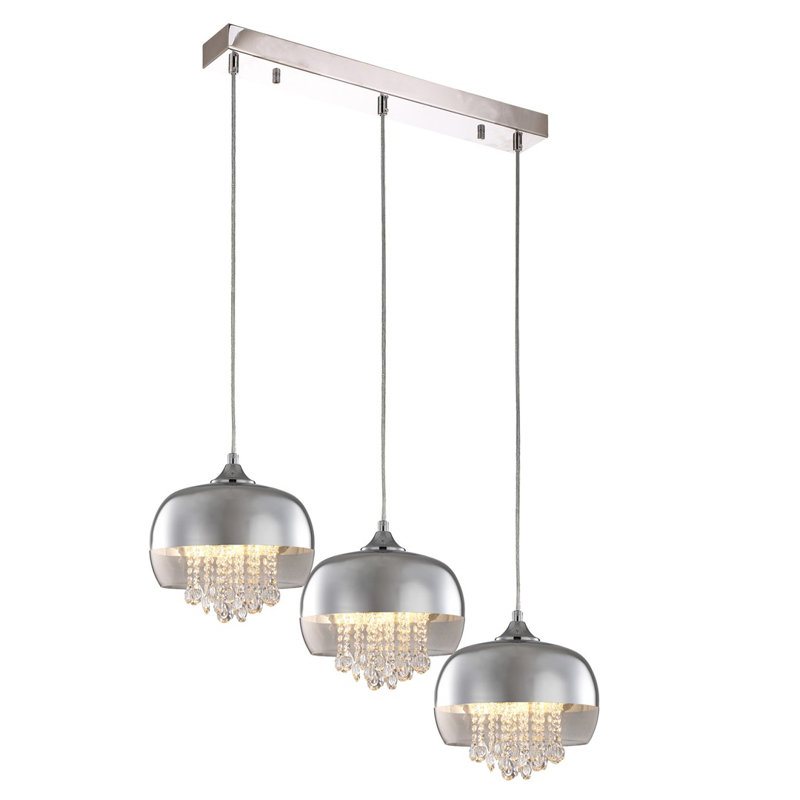Dolezal 3 - Light Silver Kitchen Island Pendant