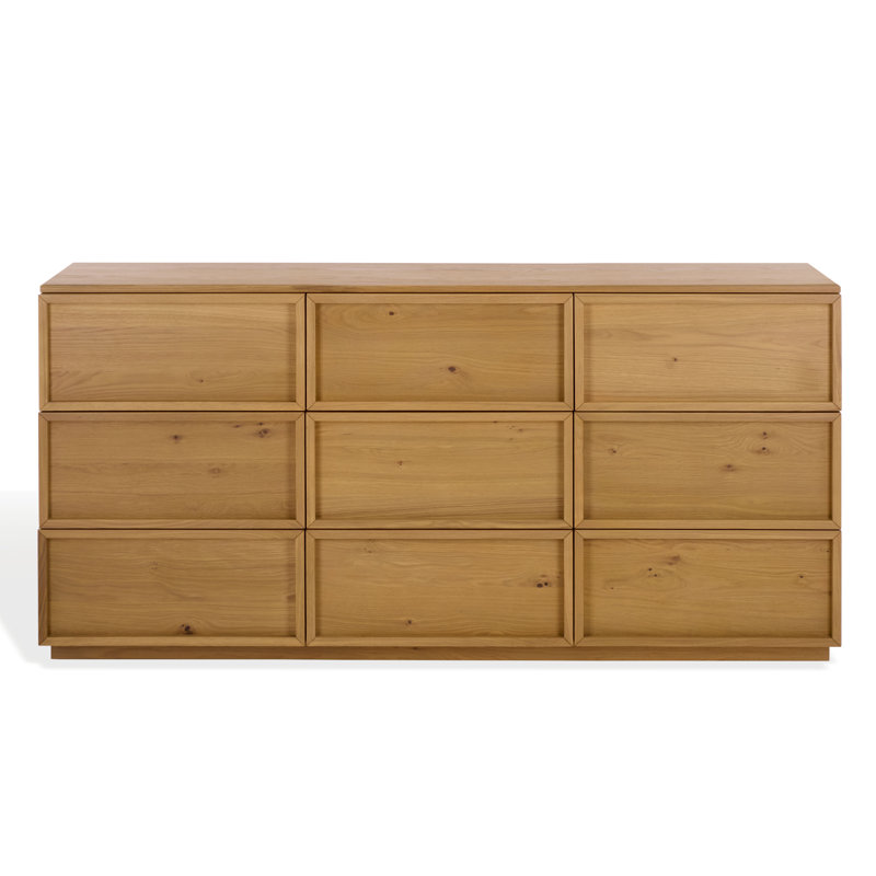 Commode 9 tiroirs Hudson, Naturel