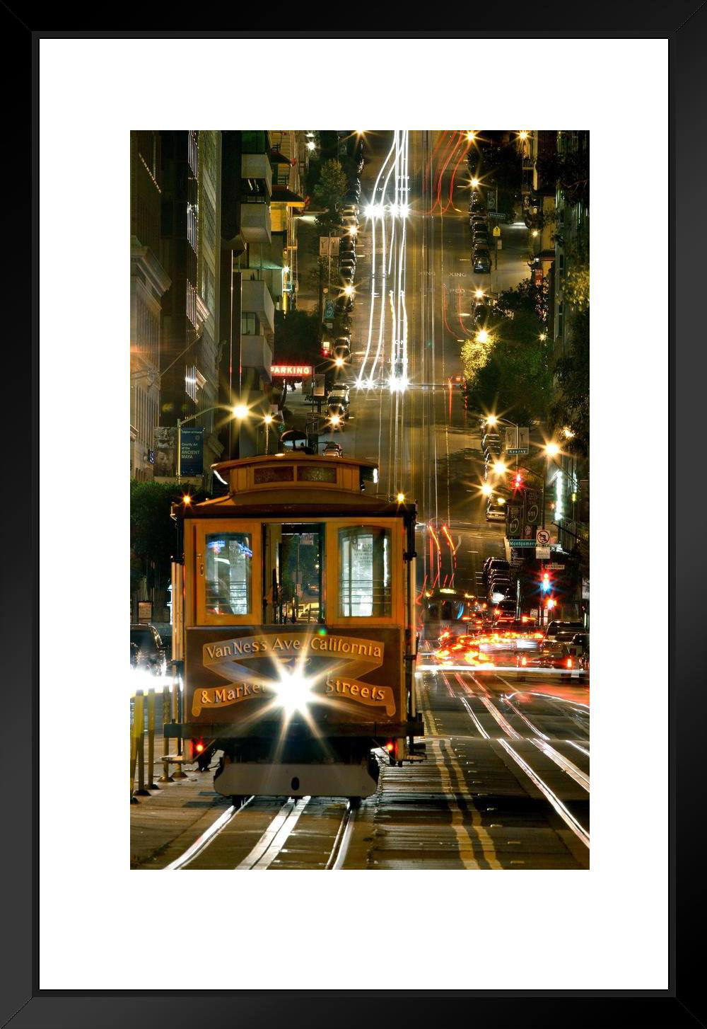 California Paint by Numbers - San Francisco Trams at Sunset