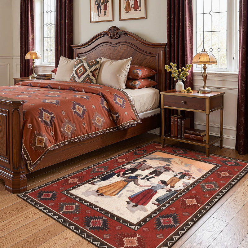 Tapis antidérapant Southwestern, Rectangle 3' x 5'