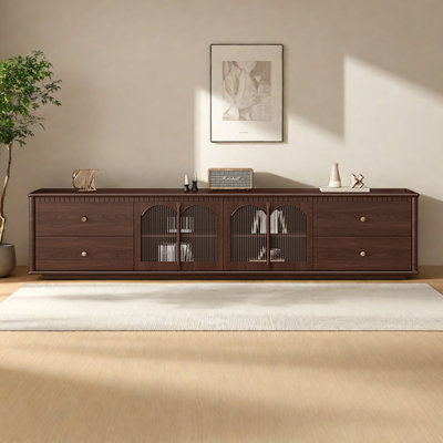 Meuble télé en bois de cerisier de style français rétro