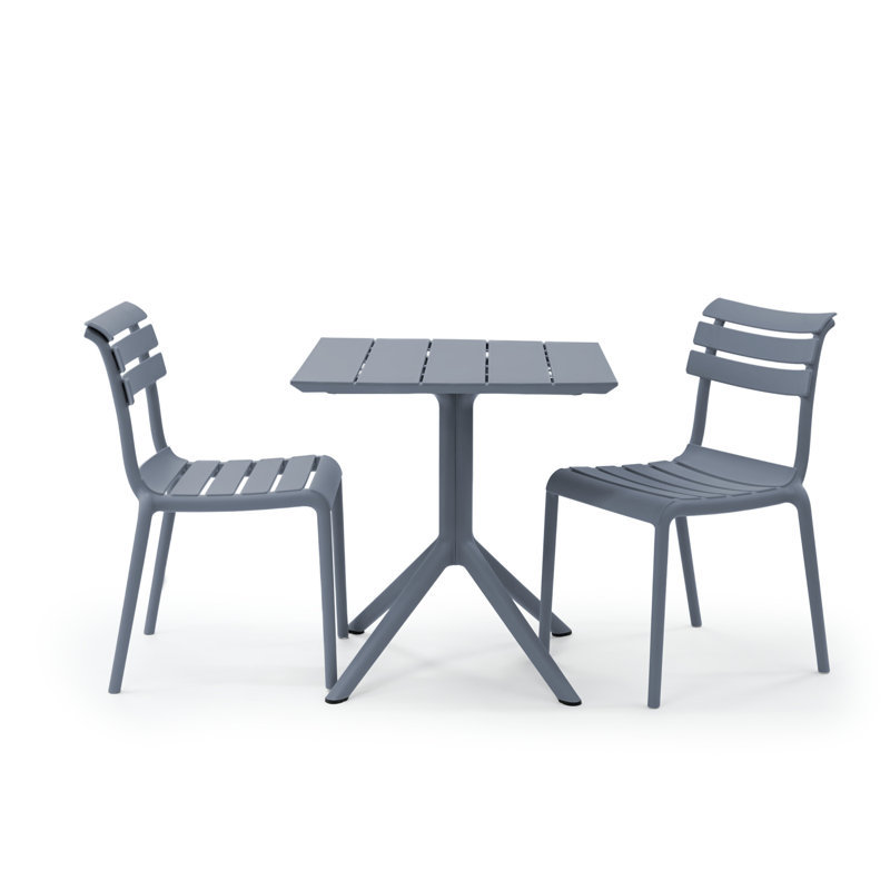 Ensemble de salle à manger 2 personnes Centerville, Gris foncé