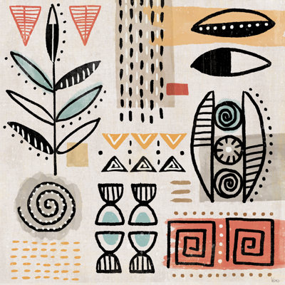 " Tribal Tones V " Acrylic Painting
