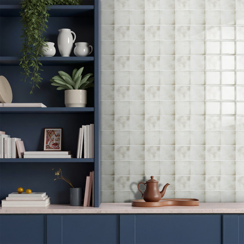 23cm x 23cm Peel and Stick Tile, White