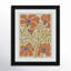 Expressive Abstract House Plant Orange On Tan Framed On Paper by The Creative Bunch Studio Print-91291771-91291772