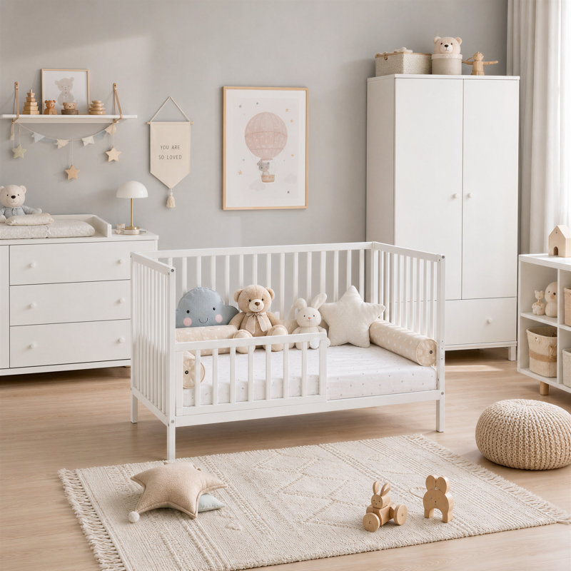 3 Cot Bed, White