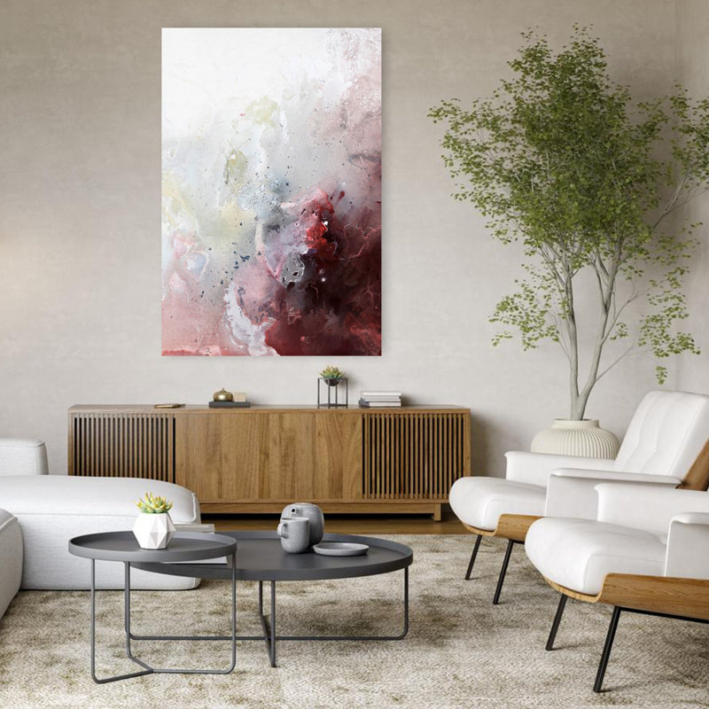 Still Water 7, art contemporain abstrait, H 48 po x l 32 po